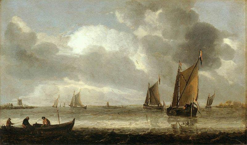 Abraham van Beijeren The Silver Seascape oil painting image
